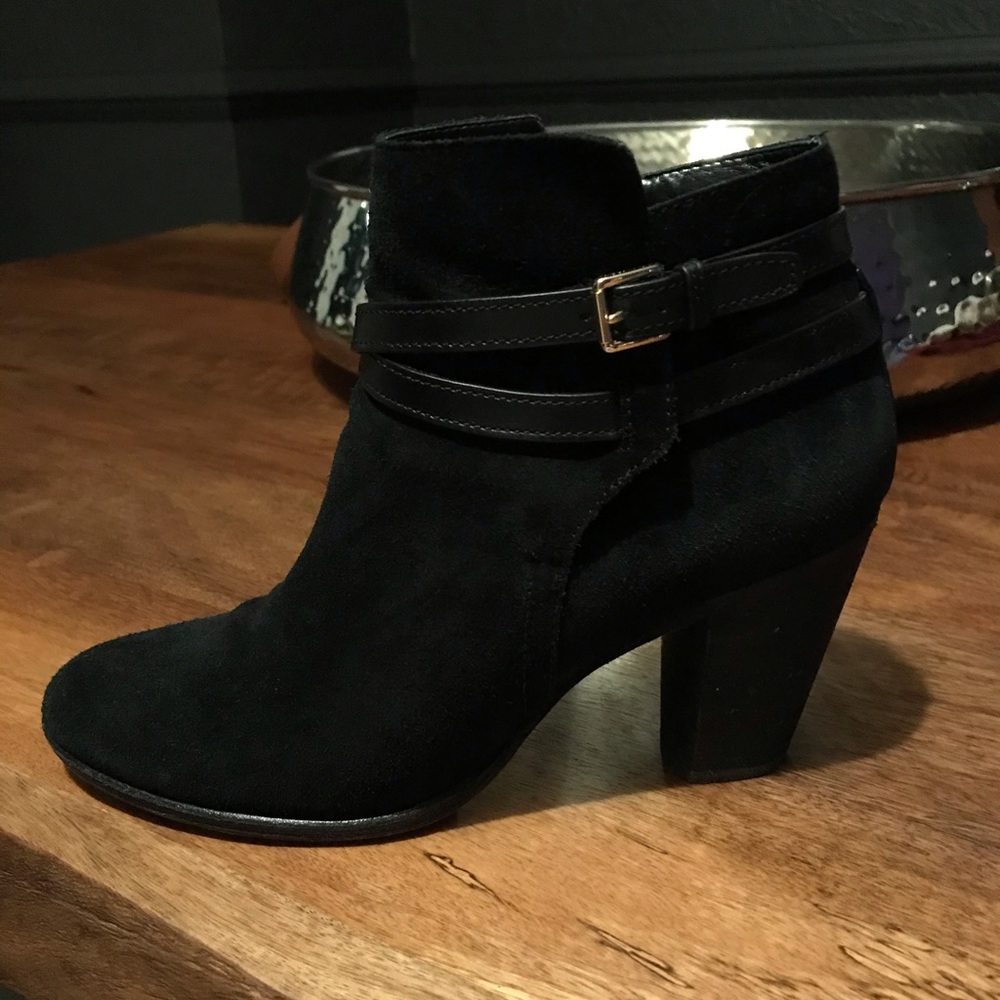 Cole Haan Black Suede Booties
